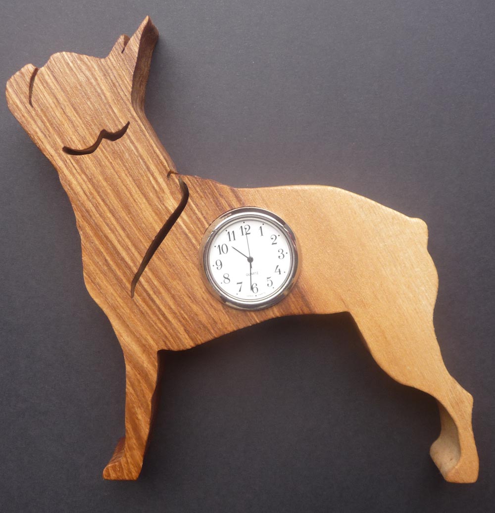 Boston terrier Clock