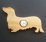 Shaped Dachshund Clock