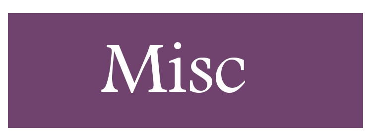 Miscellaneous