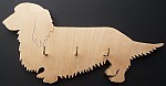 Longhaired Dachshund Keyholder