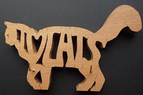 Fret cut I love Cats