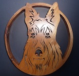 Round Scottie Trivet 